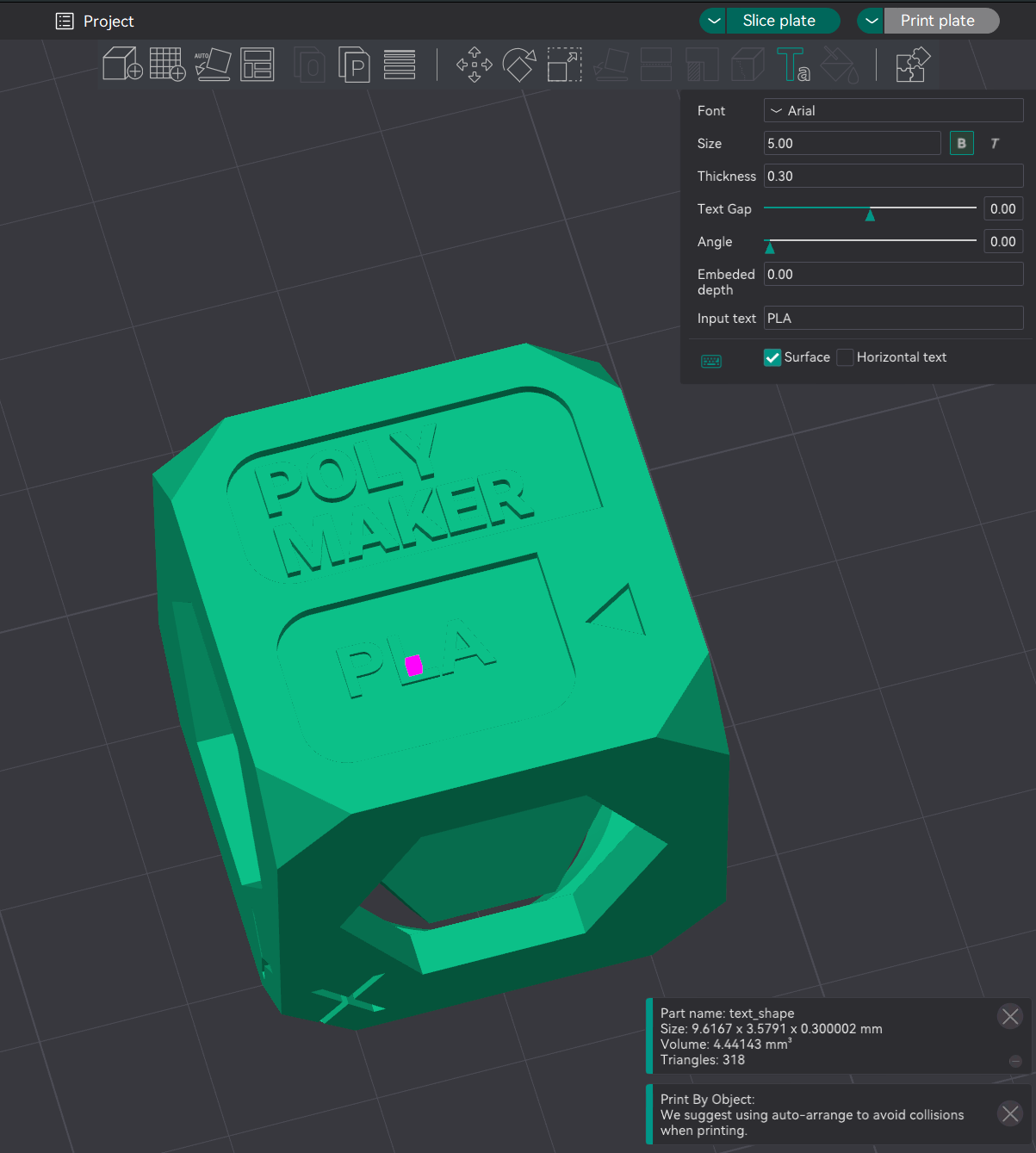 INFILL3DCALIBRATION CUBE/FILAMENT SWATCH by Infill 3D Download free