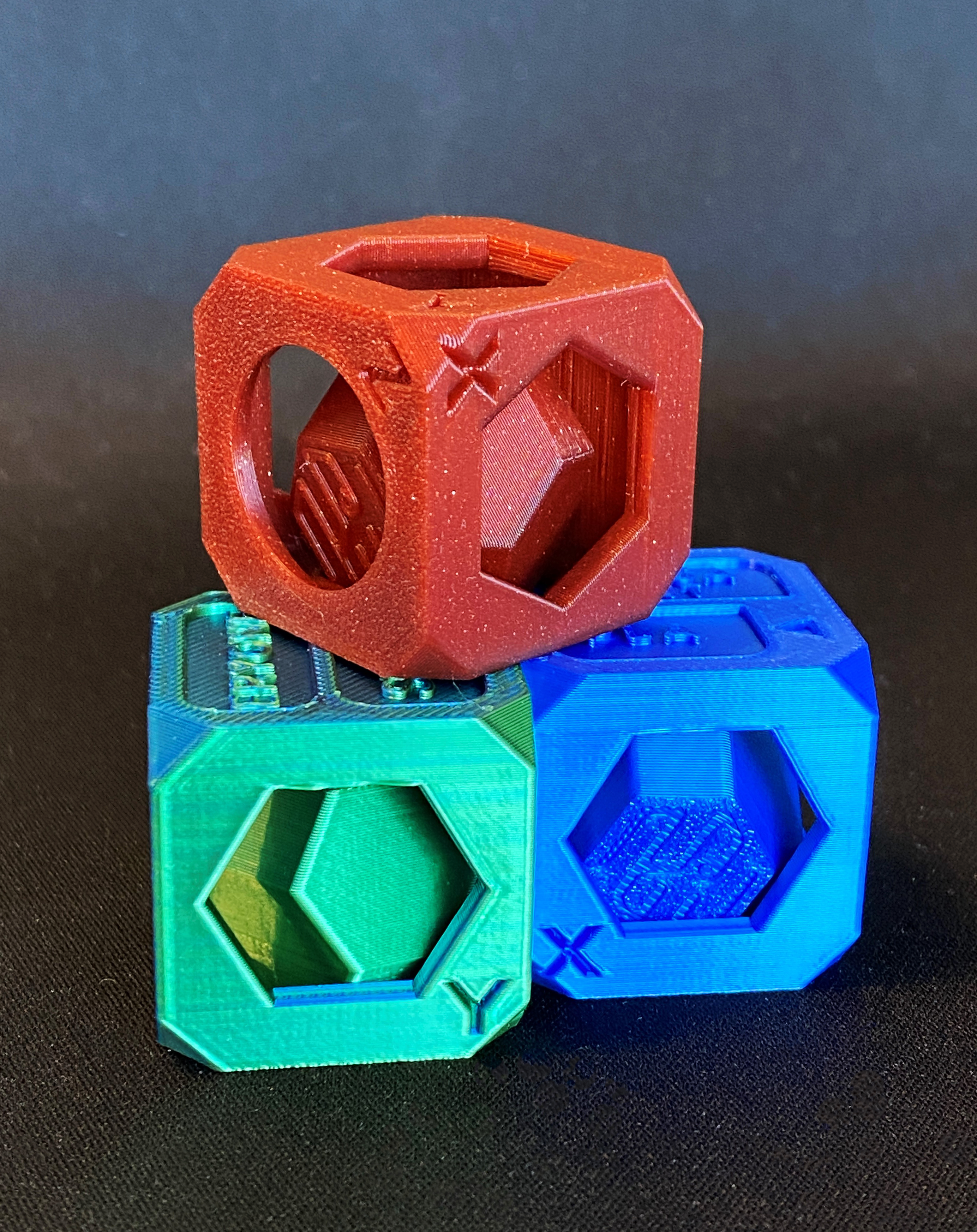 INFILL3D-CALIBRATION CUBE/FILAMENT SWATCH