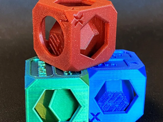 INFILL3D-CALIBRATION CUBE/FILAMENT SWATCH