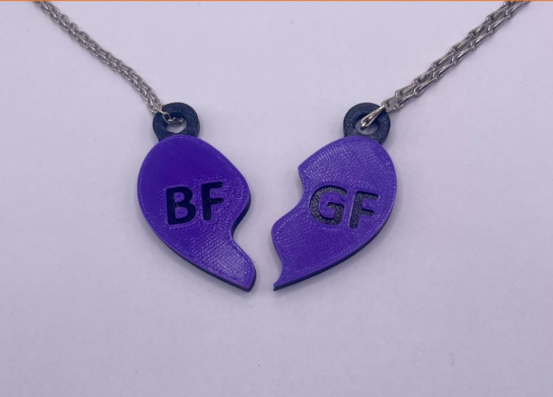 Couples Heart Necklace