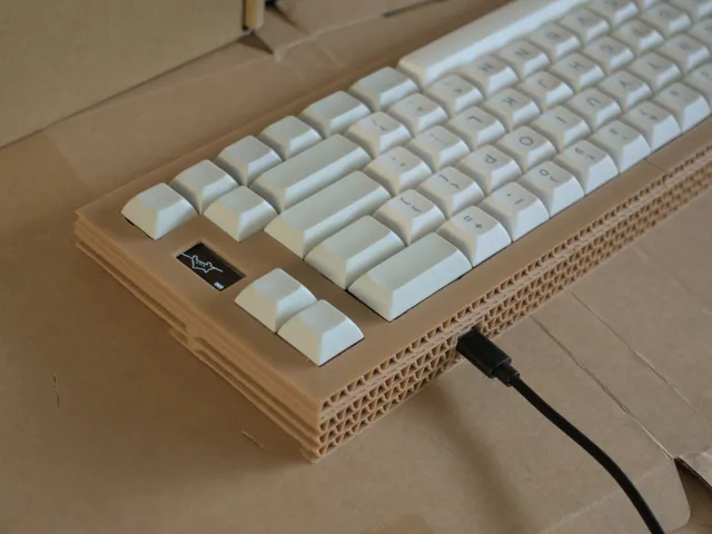 Cardboard FC660-style Mechanical Keyboard