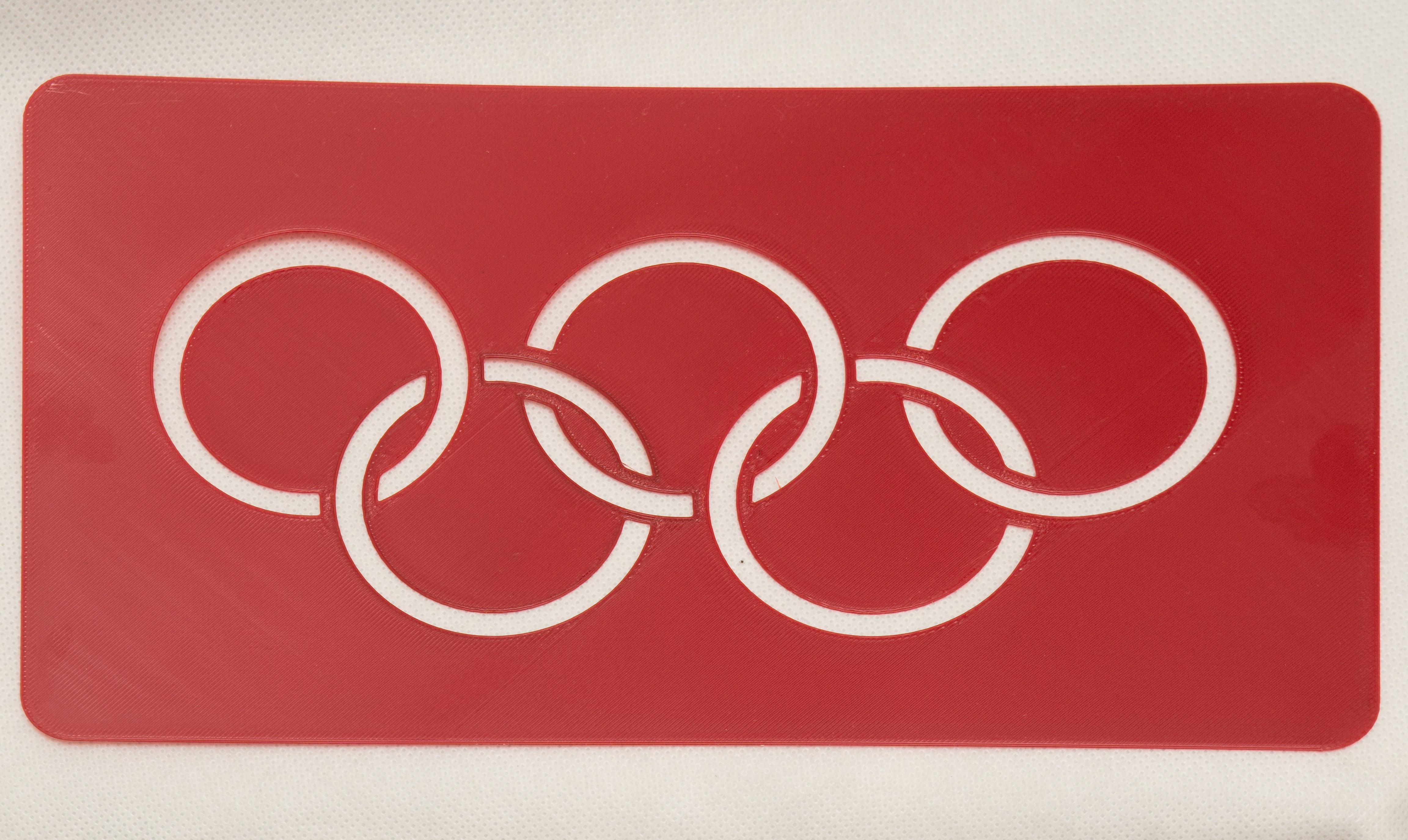 Olympic rings stencil / Olympijské kruhy - šablona