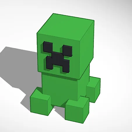 Minecraft Baby Creeper by Shark_Byte, Download free STL model