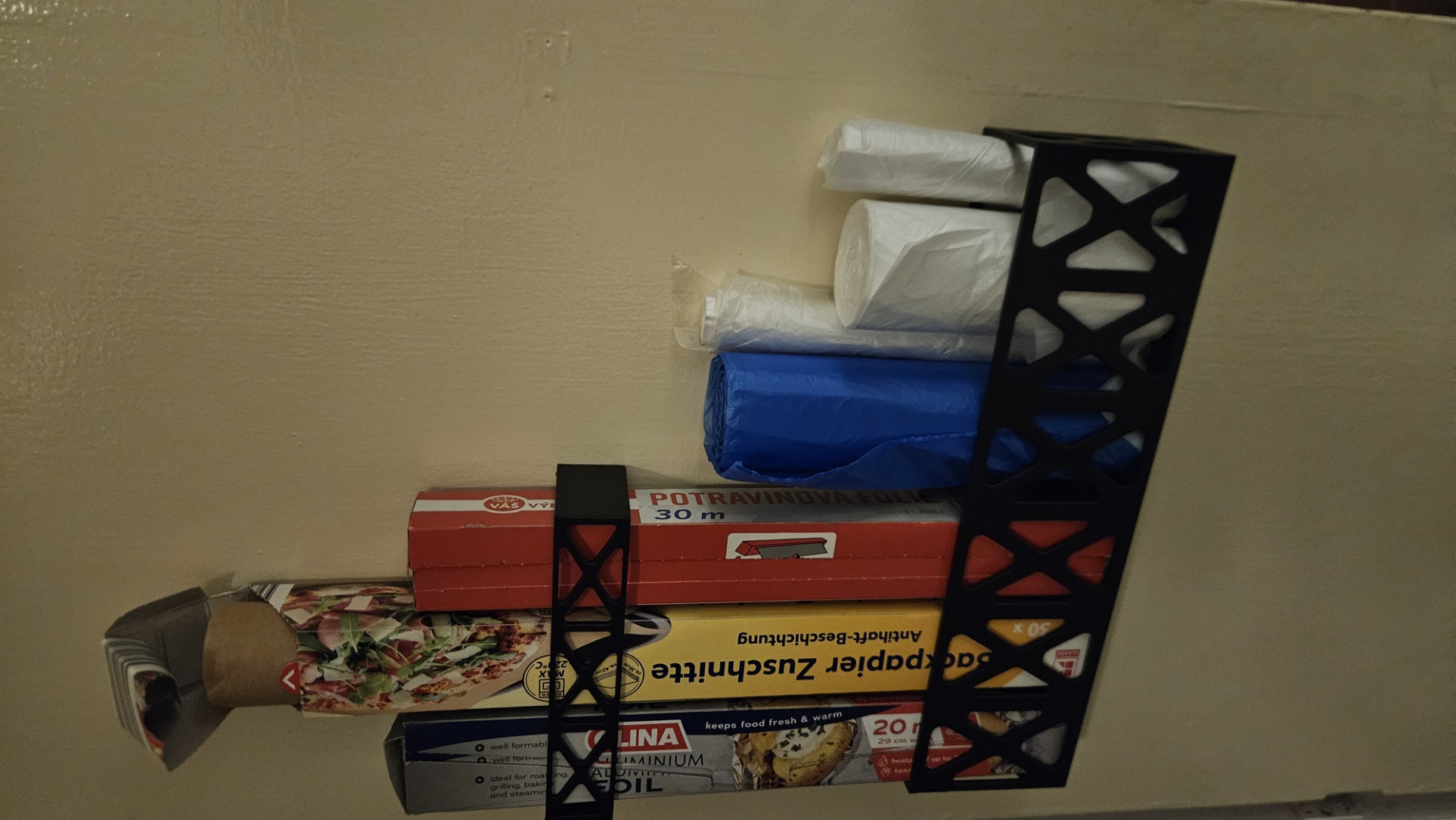Kitchen Roll & Bag Organizer/Holder
