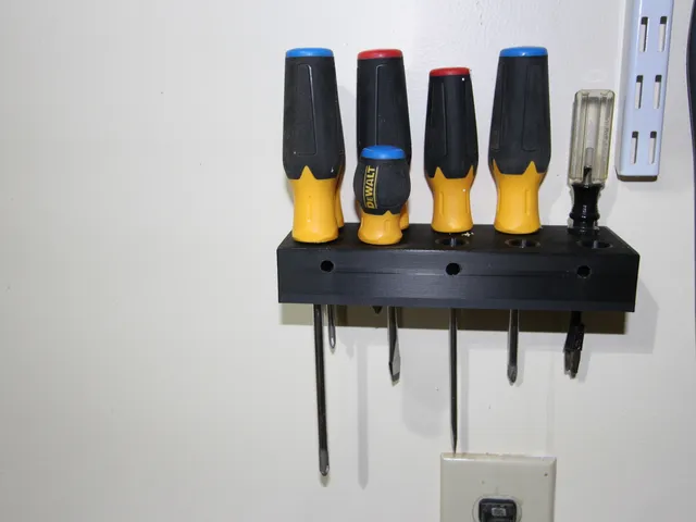 Wall Mounted Screwdriver Holder (The Brick)