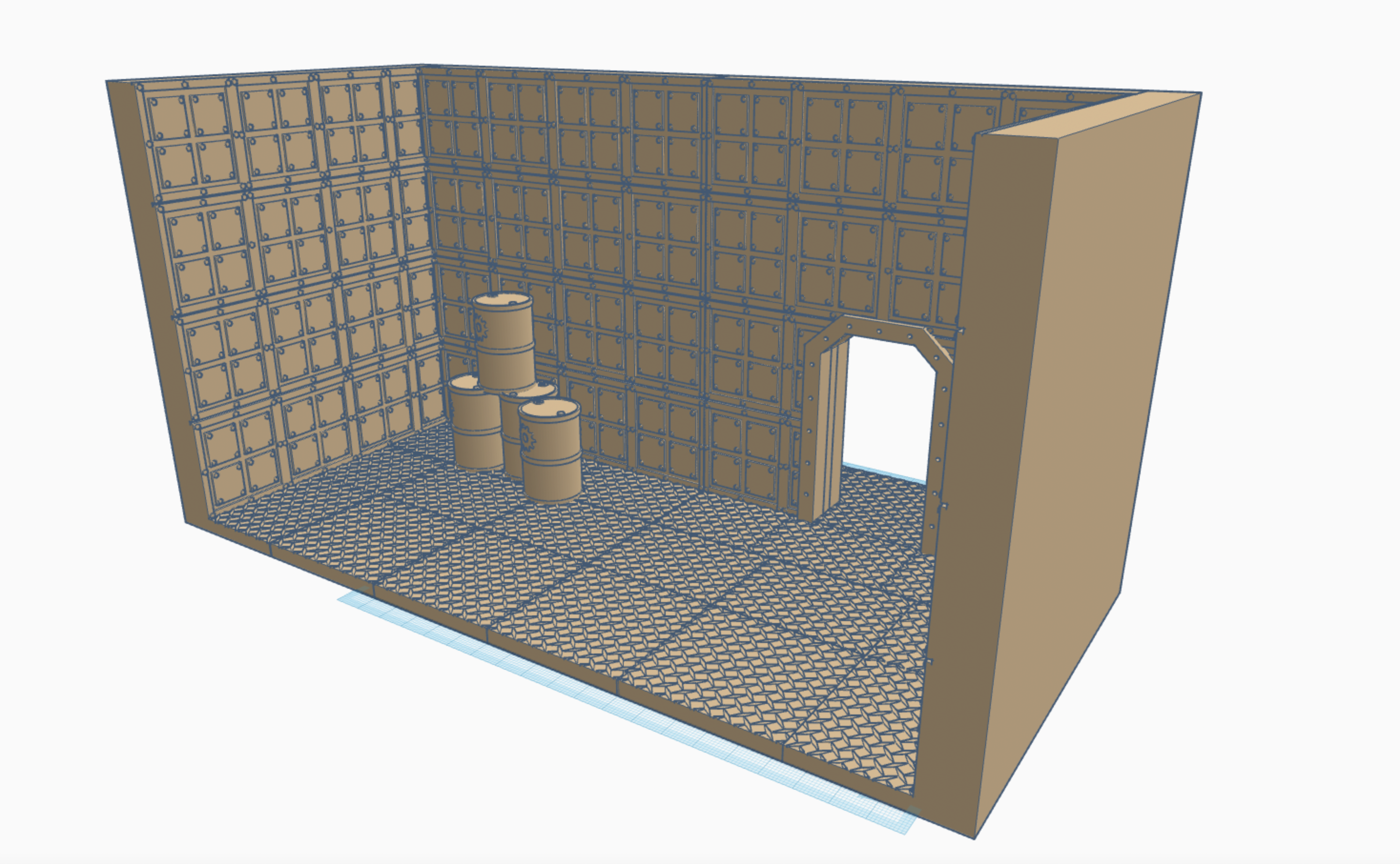 Armoured Room Wargames Wall - Section 7