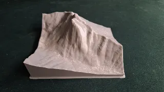 Topographic Map of a Baring Mountain and Barclay Lake