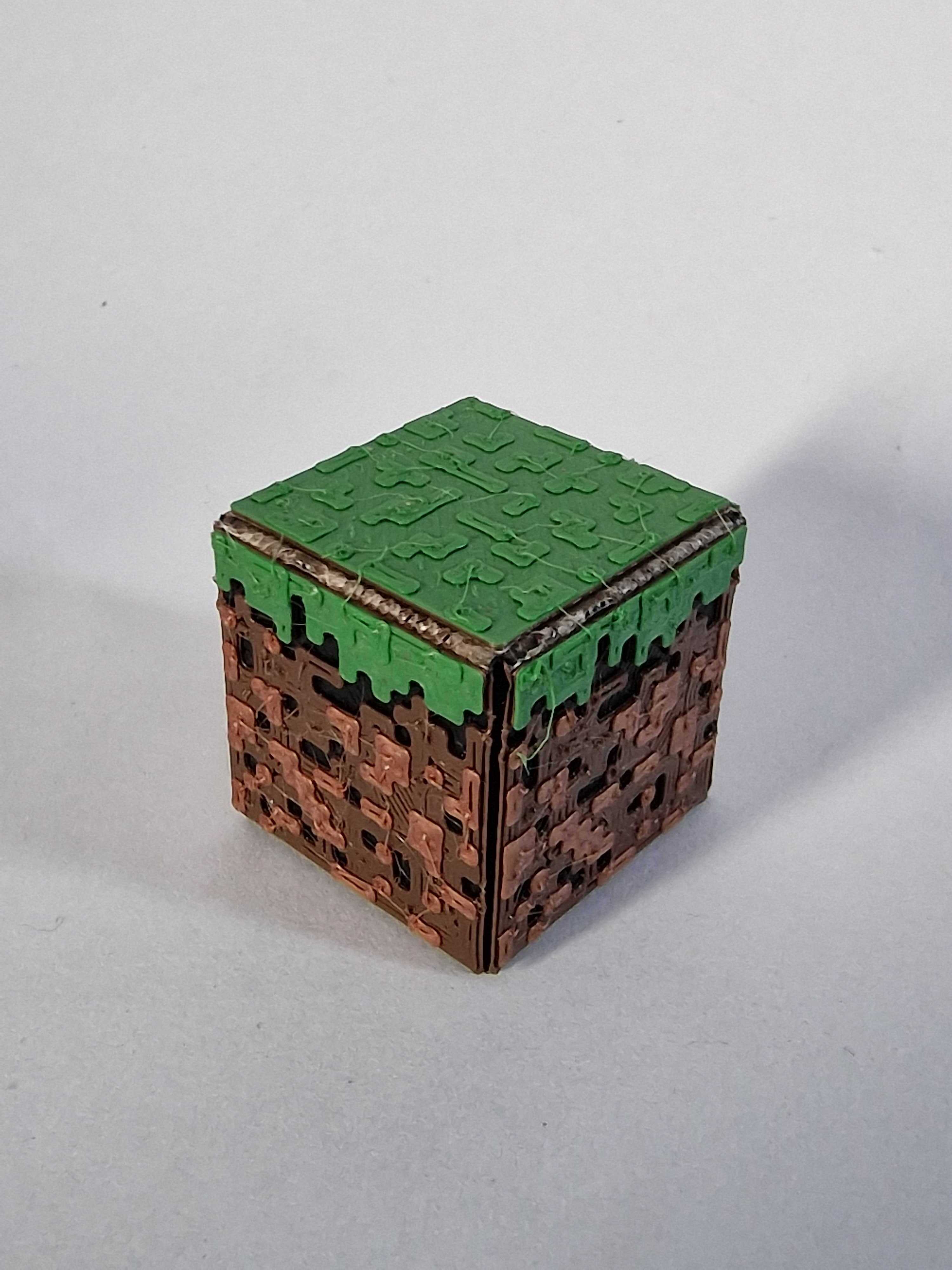 Minecraft Grass Block Color by Layer by Plexus Download free STL Minecraft Grass Block Color by Layer by Plexus Download free STL
