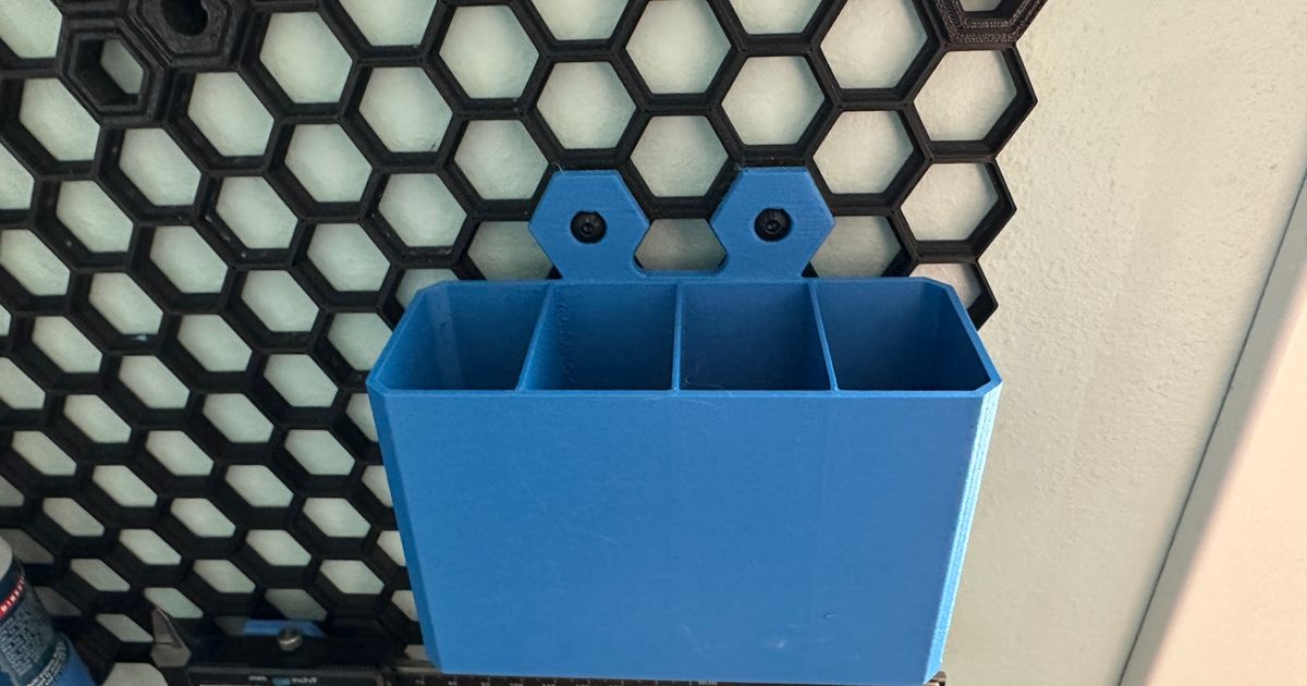 Honeycomb Cricut Material Roll Storage por AlexNicole, Descargar modelo  STL gratuito