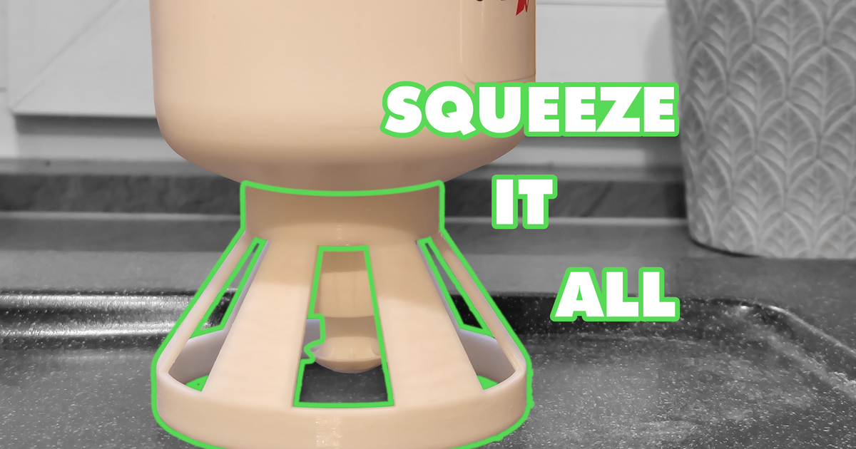 Dish soap bottle holder by madhead Download free STL model