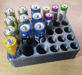 AA and AAA Battery Holder