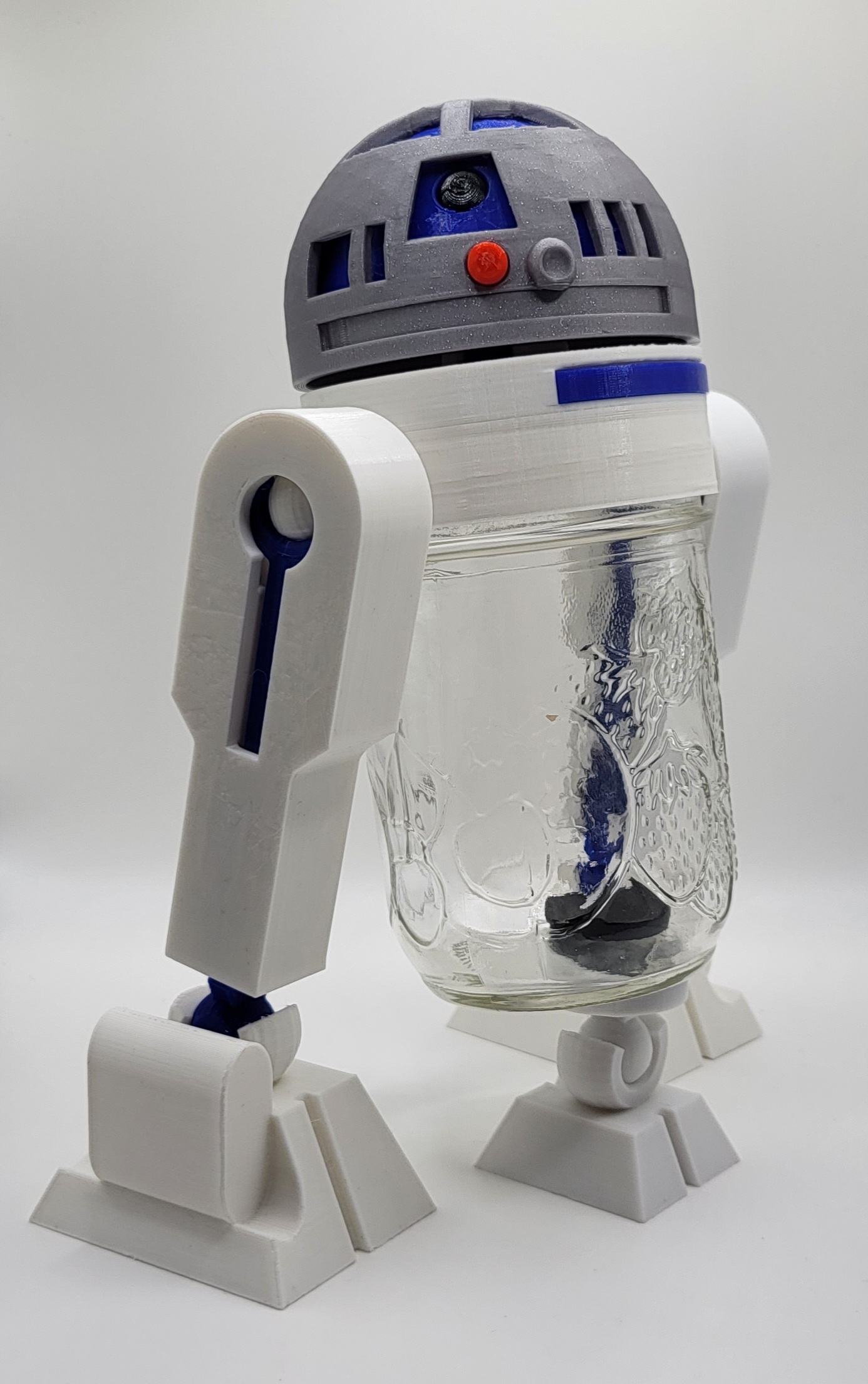 jaR2-D2 articulated mason jar lid 3D model thumbnail