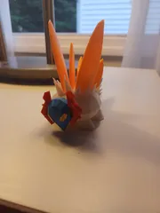 STL file Pokemon Paradox Acient Volcarona Slither Wing 🐉・3D