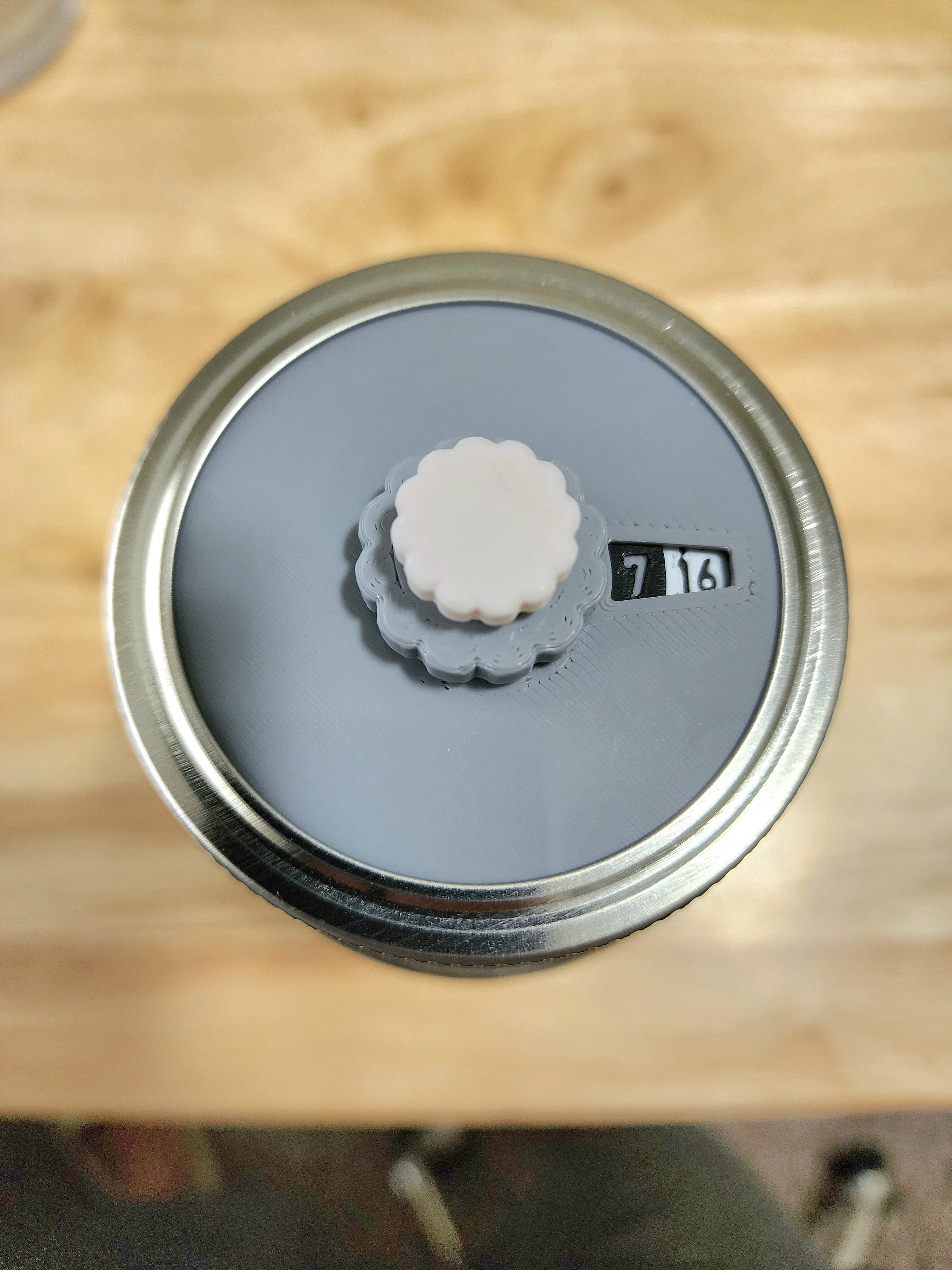Rotary Date Indicator for Mason Jar Lids