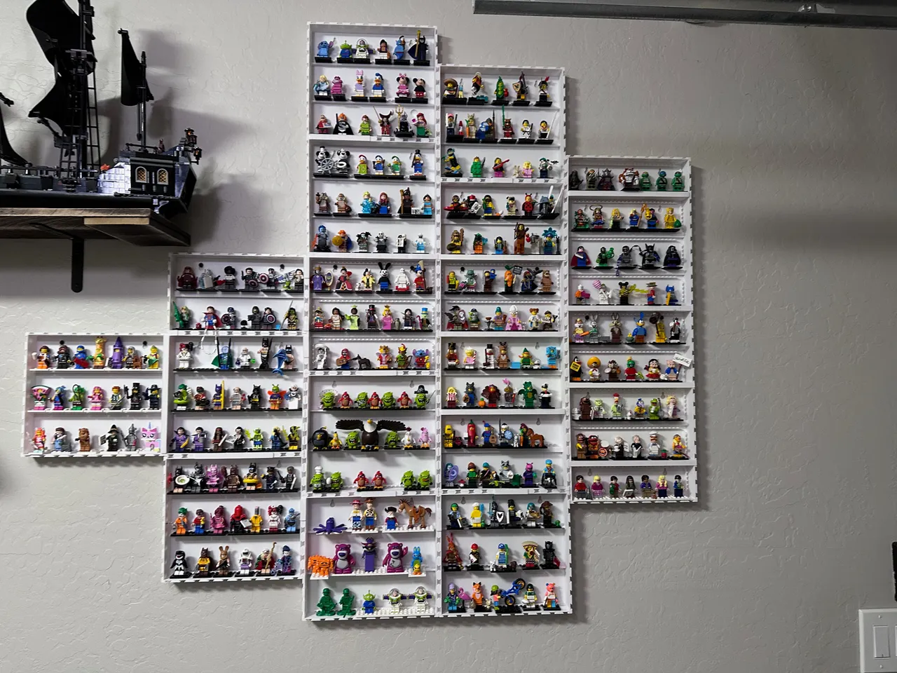 Lego best sale wall display