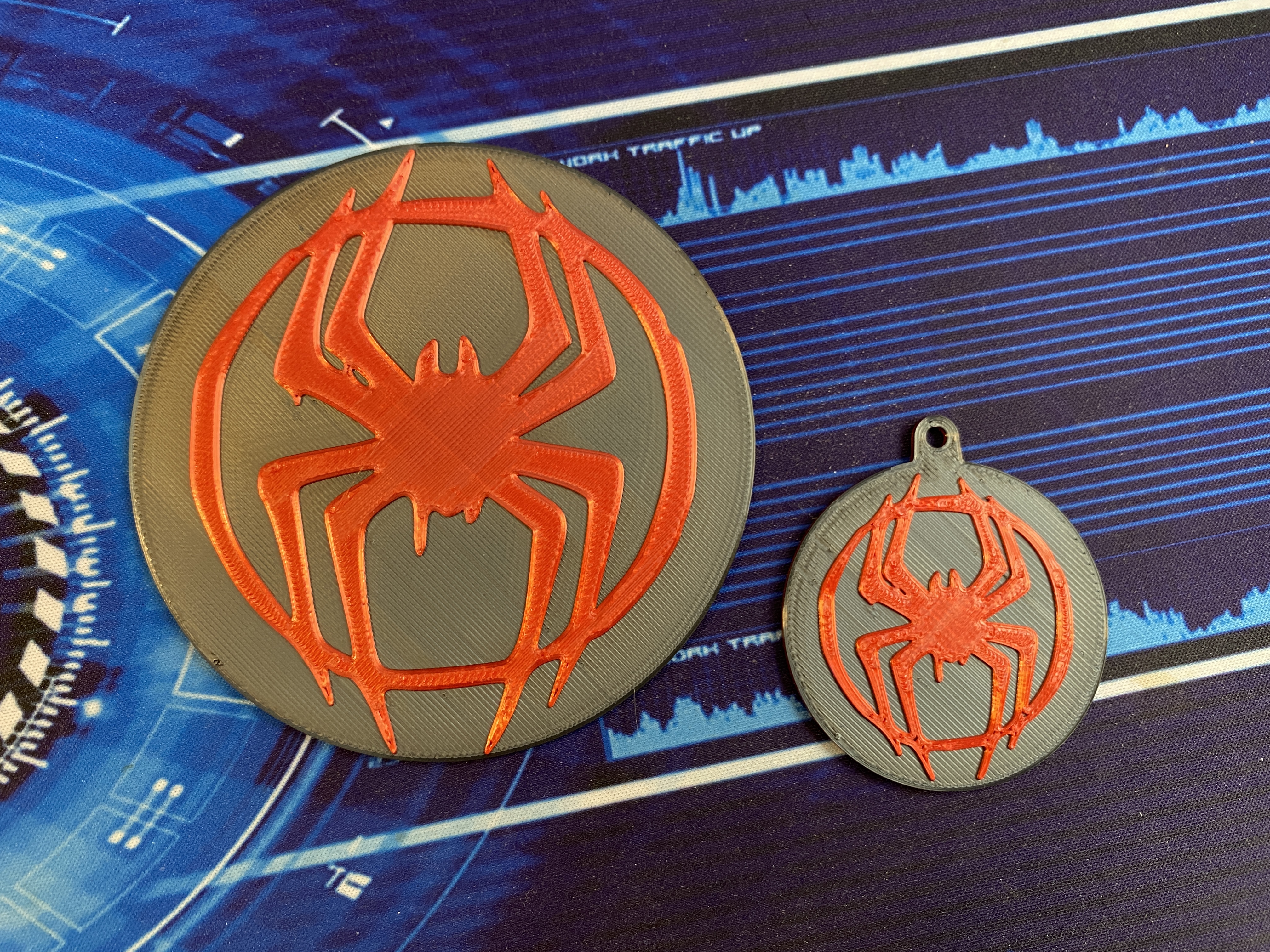 Spider-Man Miles Morales Coaster & Keychain