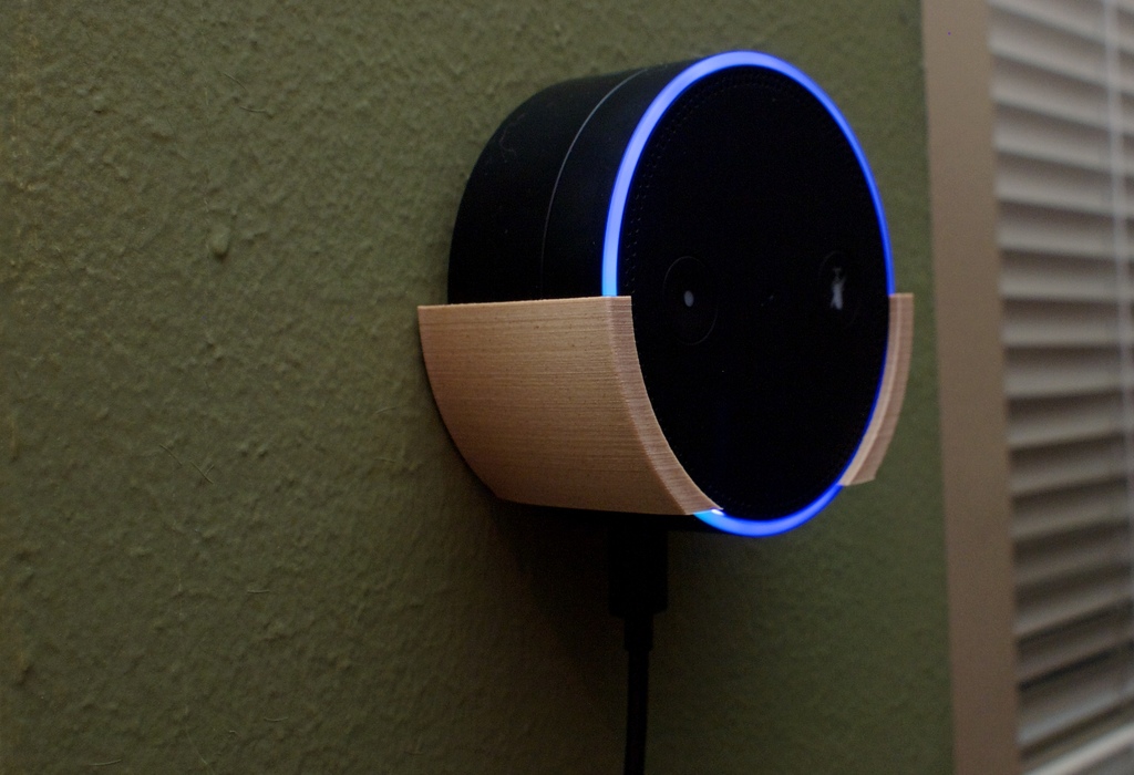 Snap fit wall mount for Gen 1 Amazon Echo Dot