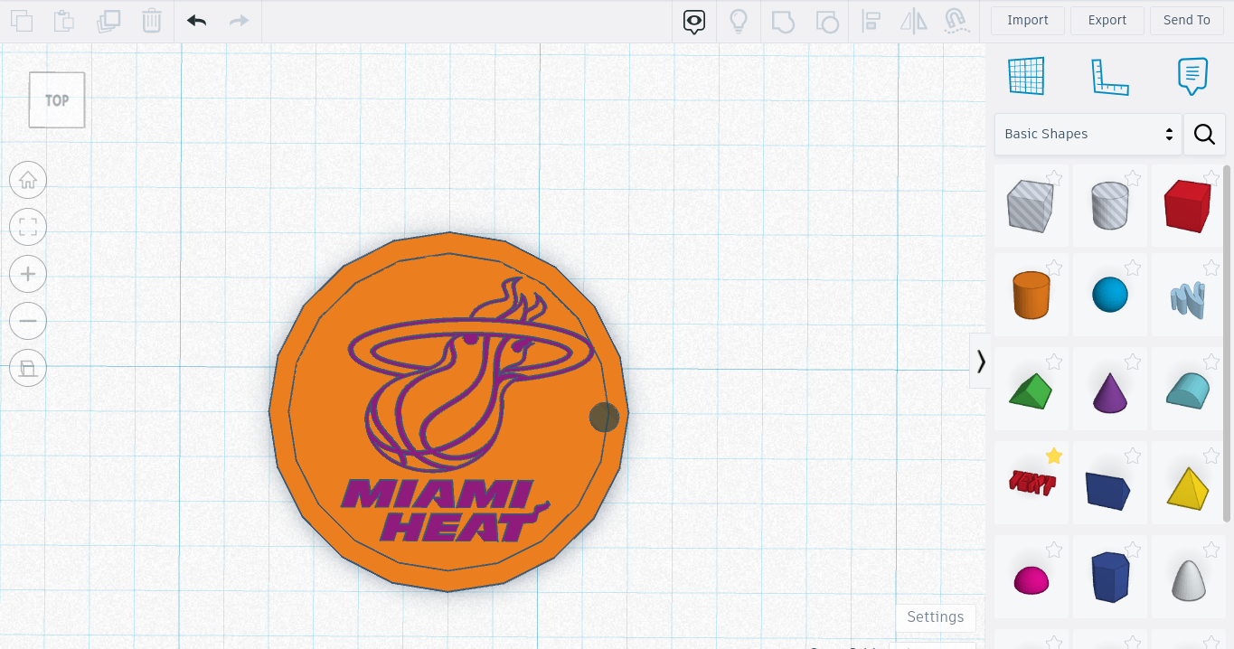 Miami Heat Keychain
