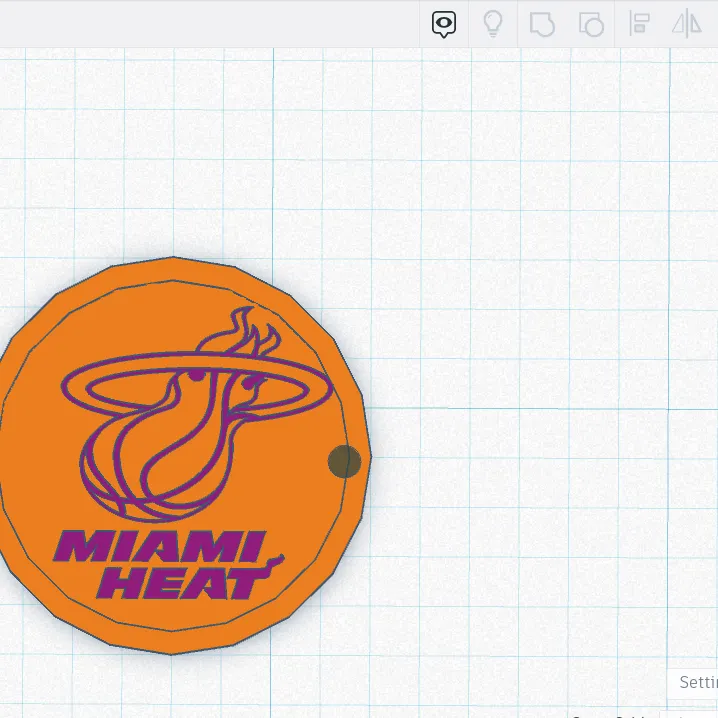 Miami Dolphins Logo with Filament Change by 3Dubbz