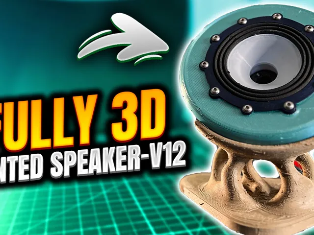 3D Printed Speaker v12