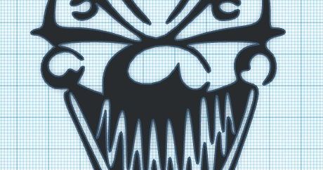 EVIL CLOWN - WALL ART by Ogama Industries | Download free STL model