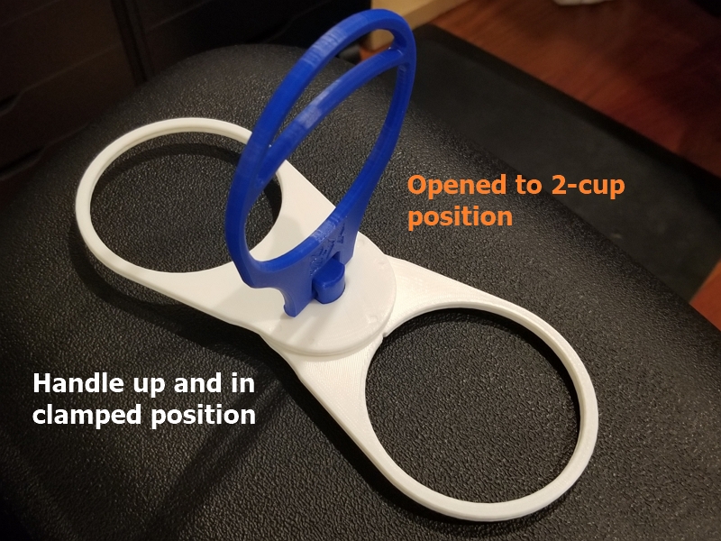 #0067 Collapsible Compact Cup Caddy [Holds 2, 3, or 4 cups] by BuildX ...