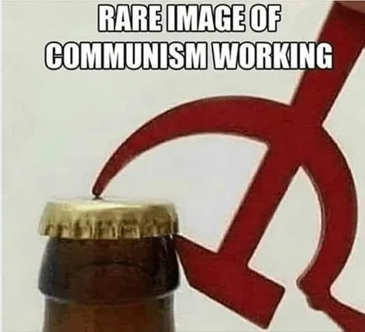 Hammer and sickle beer opener