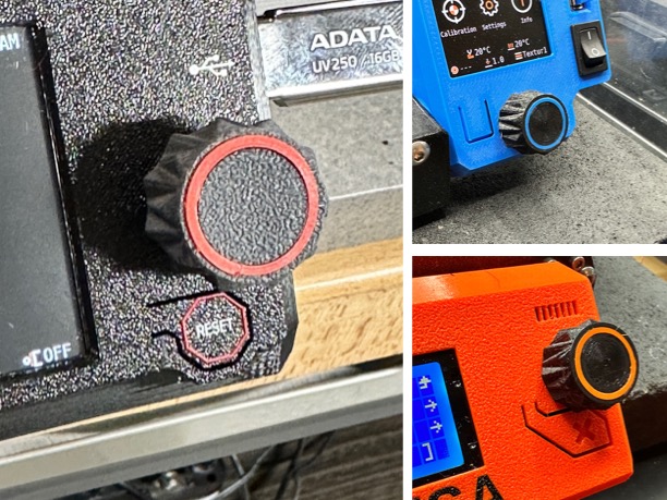 Improved Knurly LCD Knobs for CORE One(+), Mk4(S), XL, Mk3S(+), and Mini(+)