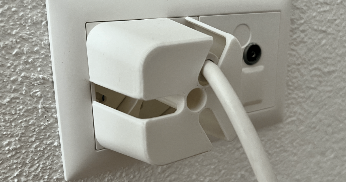 Power Socket Cover by Layers Studio Download free STL model