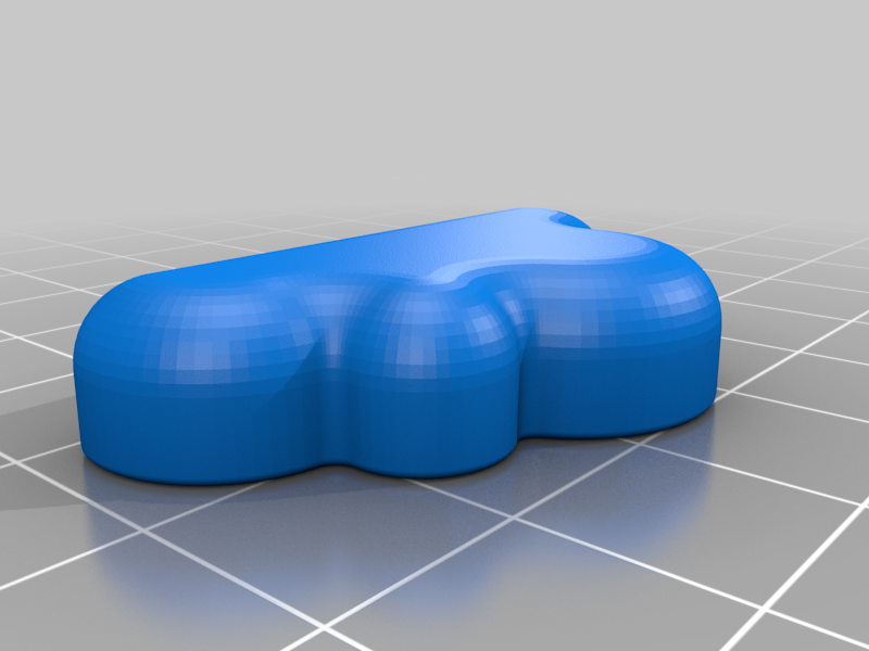Miniatura 3 do modelo 3D Cloud 6x3 magnet