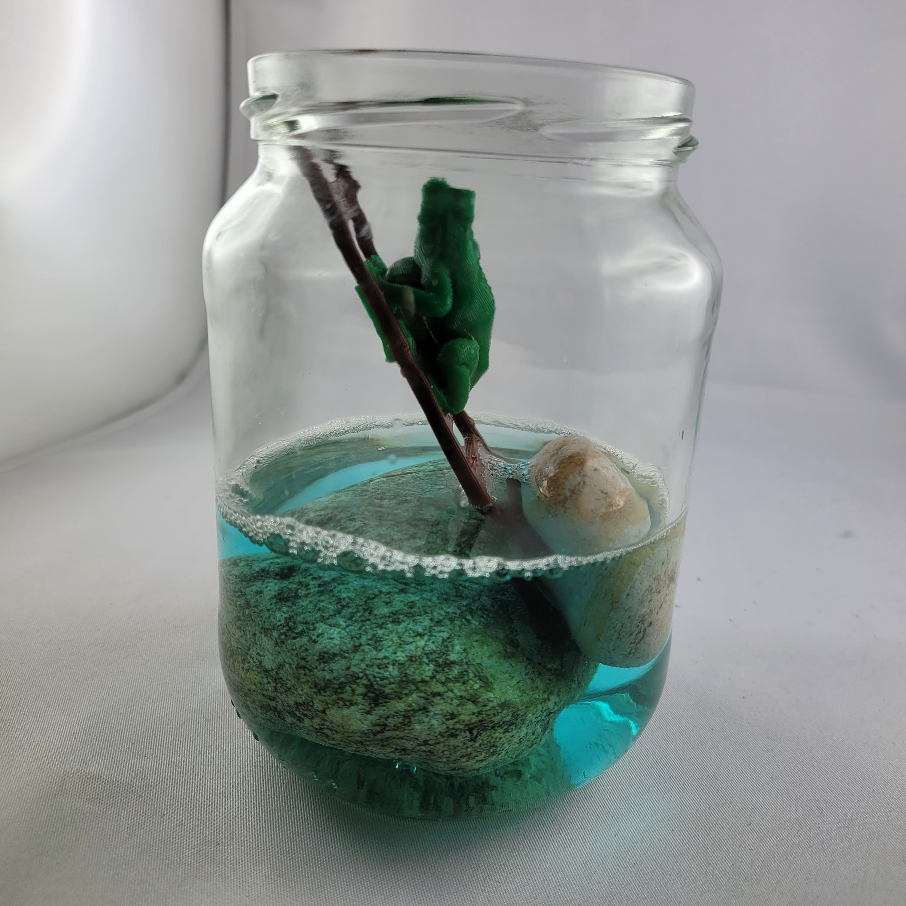 Wetter-Frosch im glas
