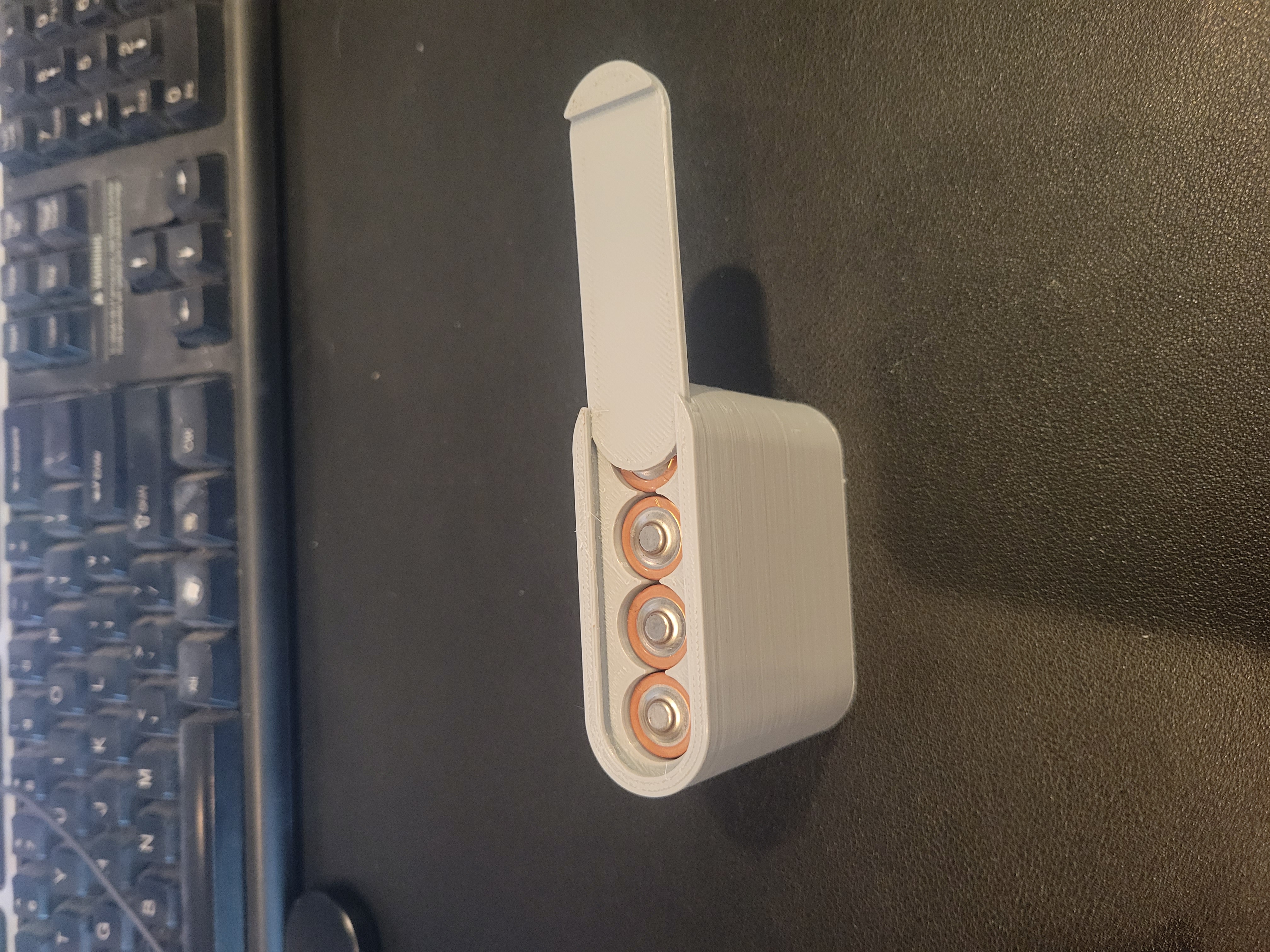 AA battery storage box for 4 batteries