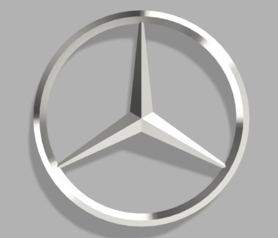 Mercedes Logo - Powerwheels Emblem by Gage Cullum | Download free STL ...