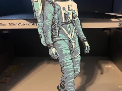 Woman in a Spacesuit Graphic Art (Layer swaps, no MMU needed)