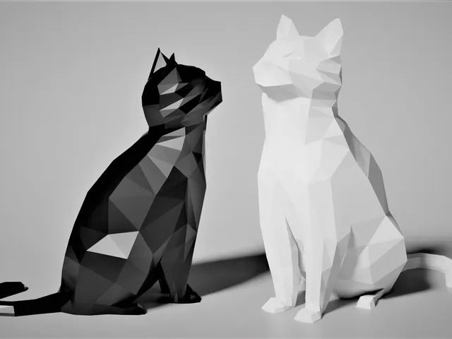 Low Poly Cat 2.0 (Decoration) (No Supports!)