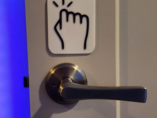 Simple "Knock" Icon Sign