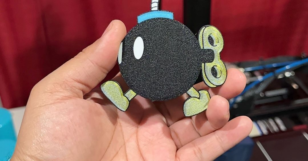 Bob omb 2D Wallart By AnthonyM 323 Download Free STL Model bob-omb-2d-wallart-by-anthonym-323-download-free-stl-model