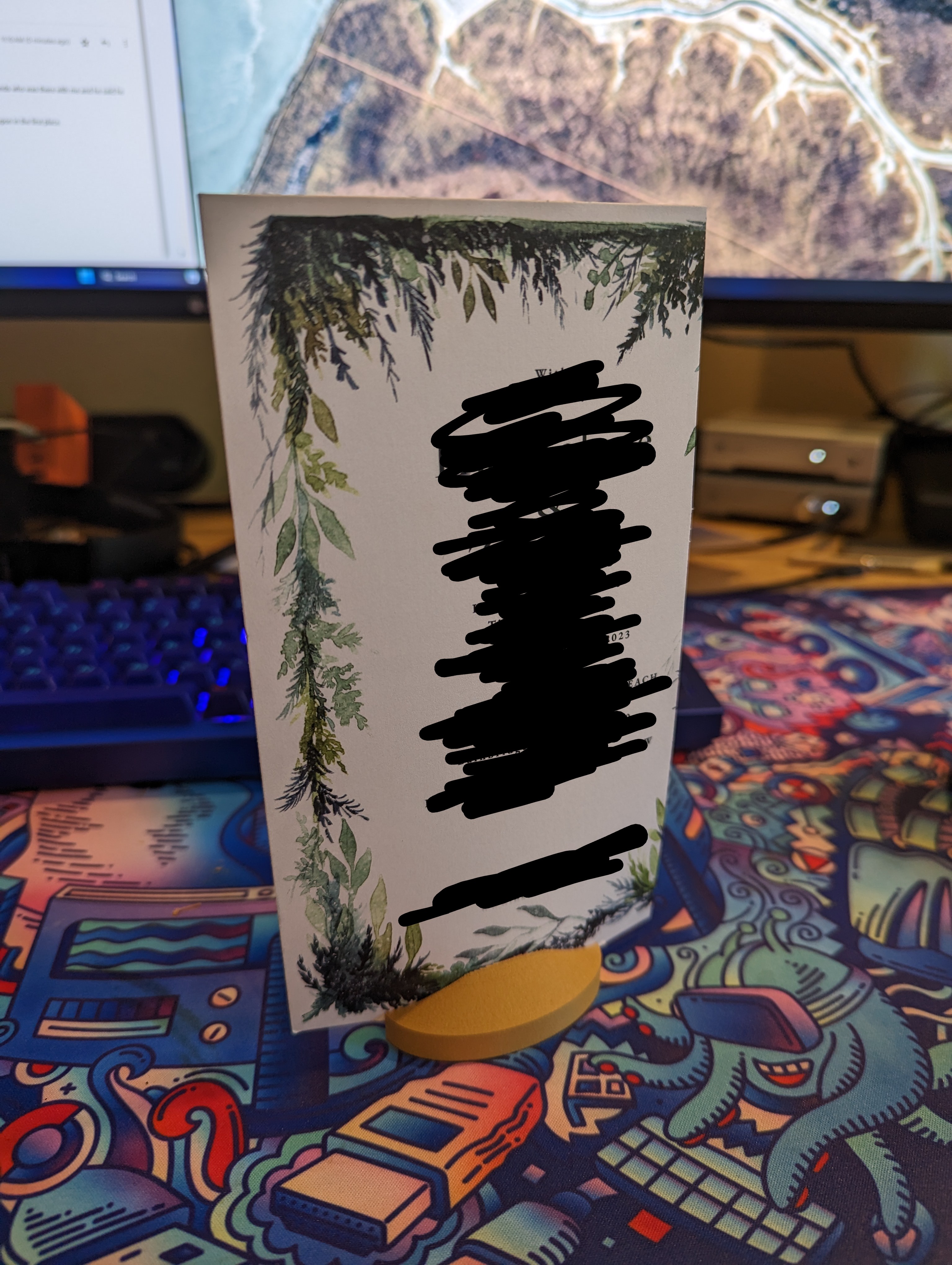 Wedding Menu Card Holder