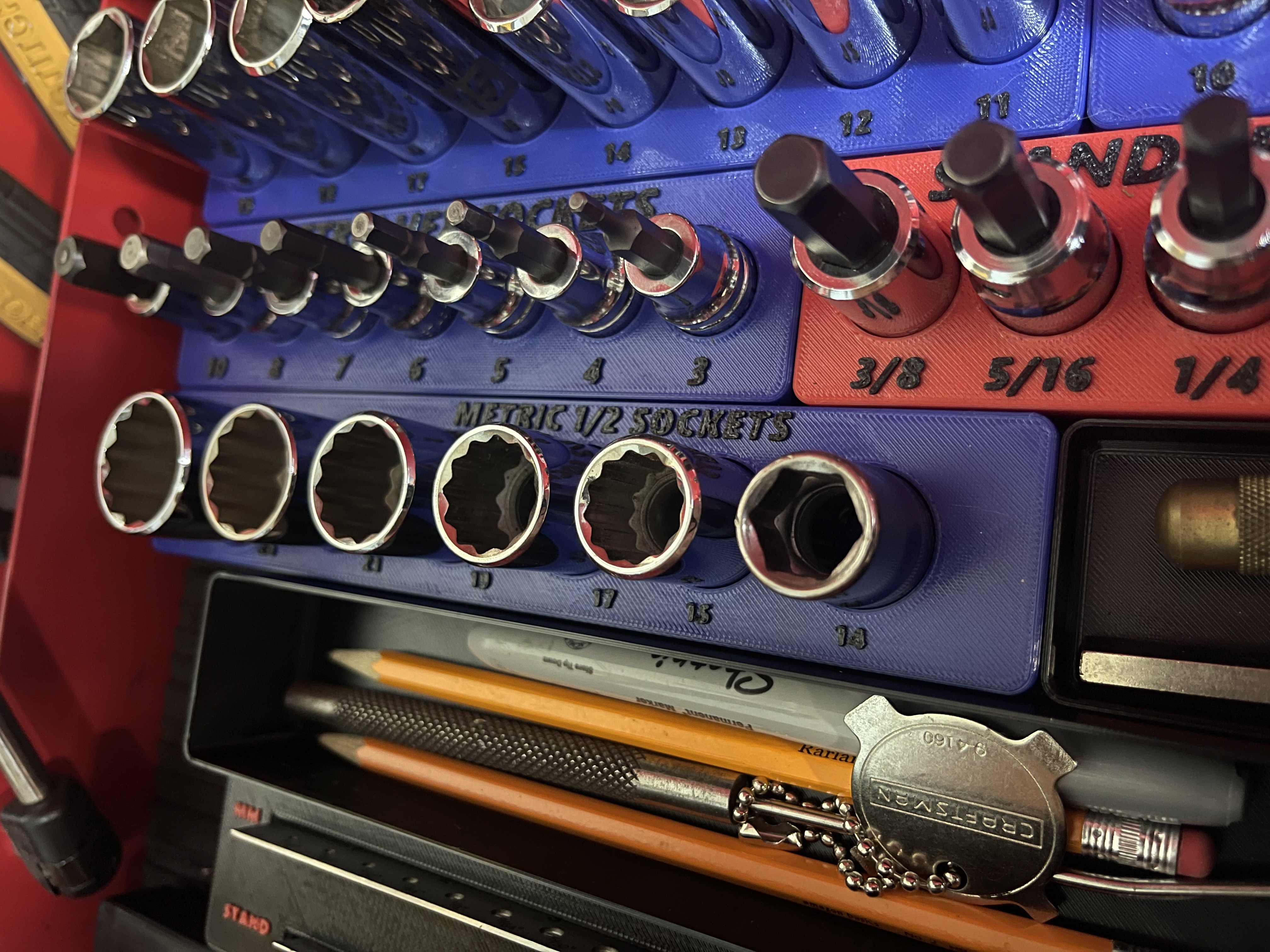 GRIDFINITY 1/2 INCH METRIC SOCKET ORGANIZER
