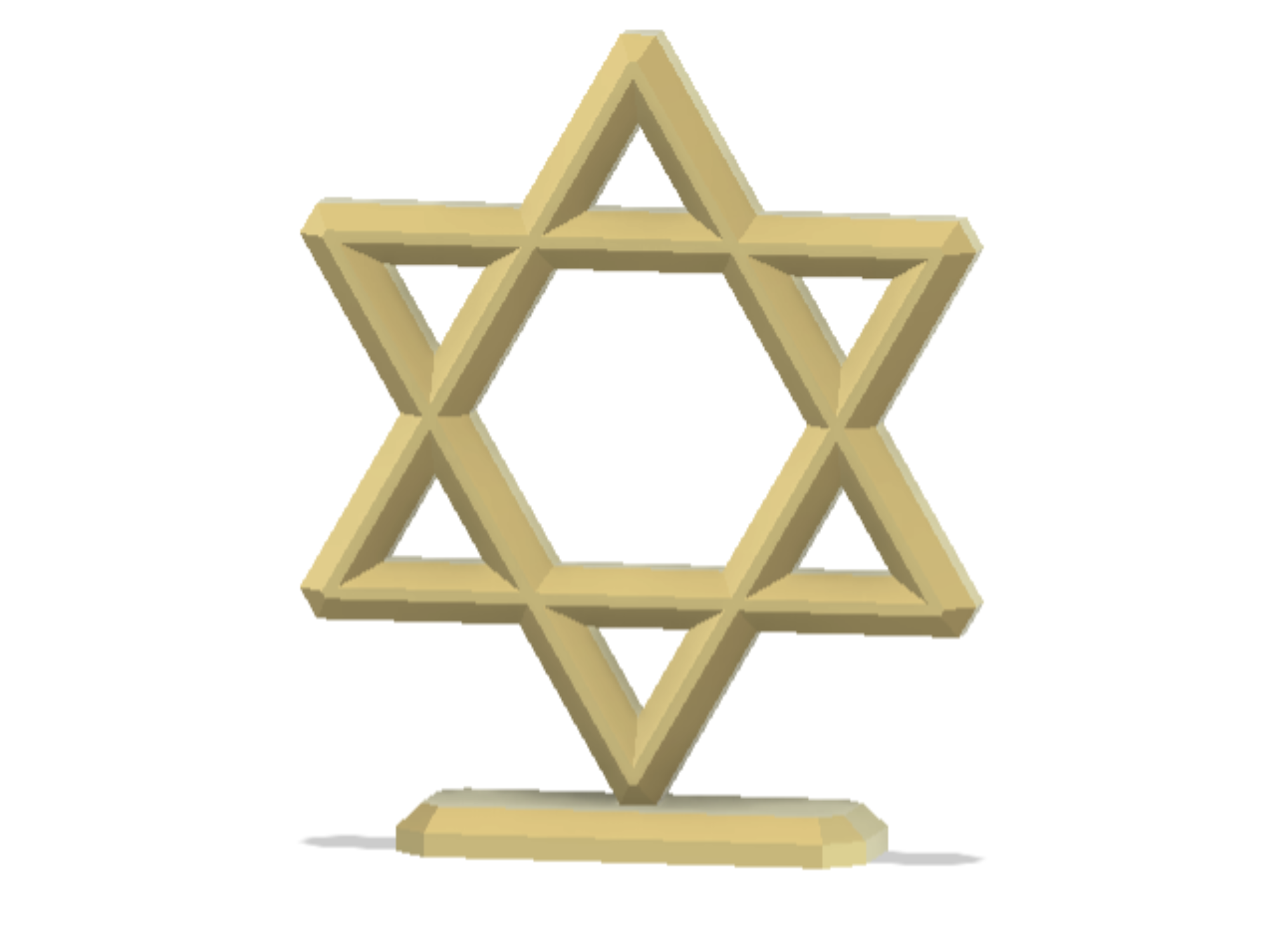 3D Star of David (Magen David)