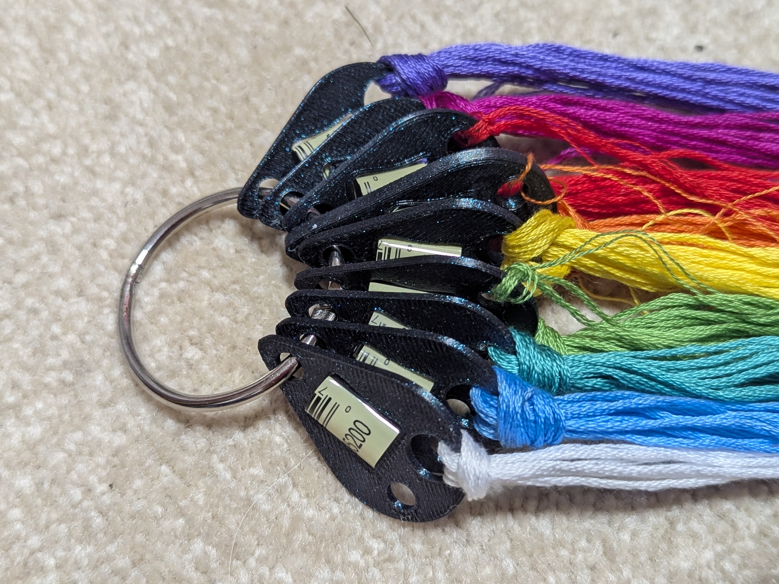 Floss drop for embroidery