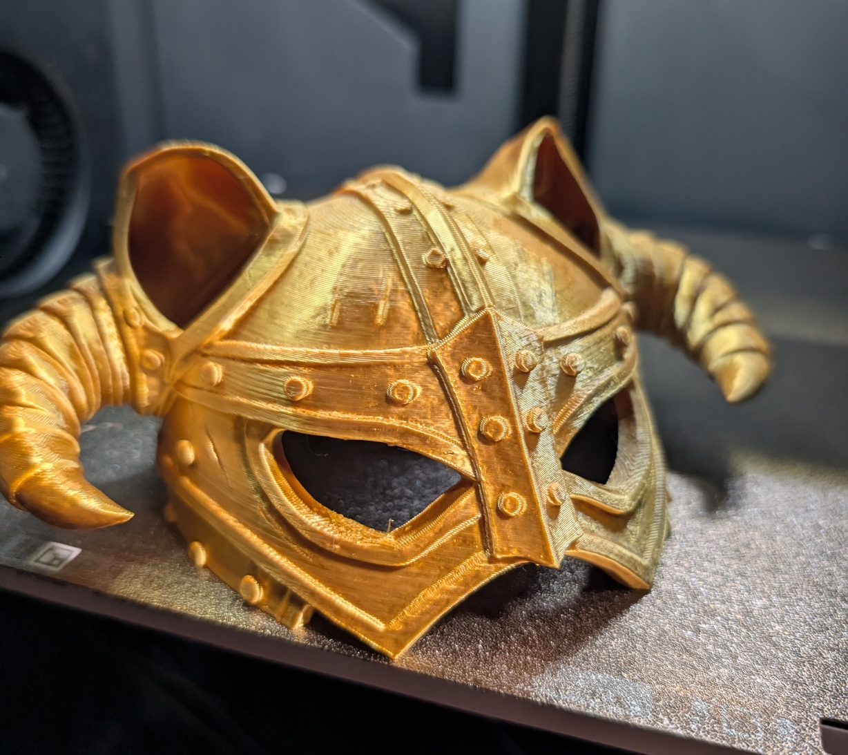 Skyrim style cat helmet