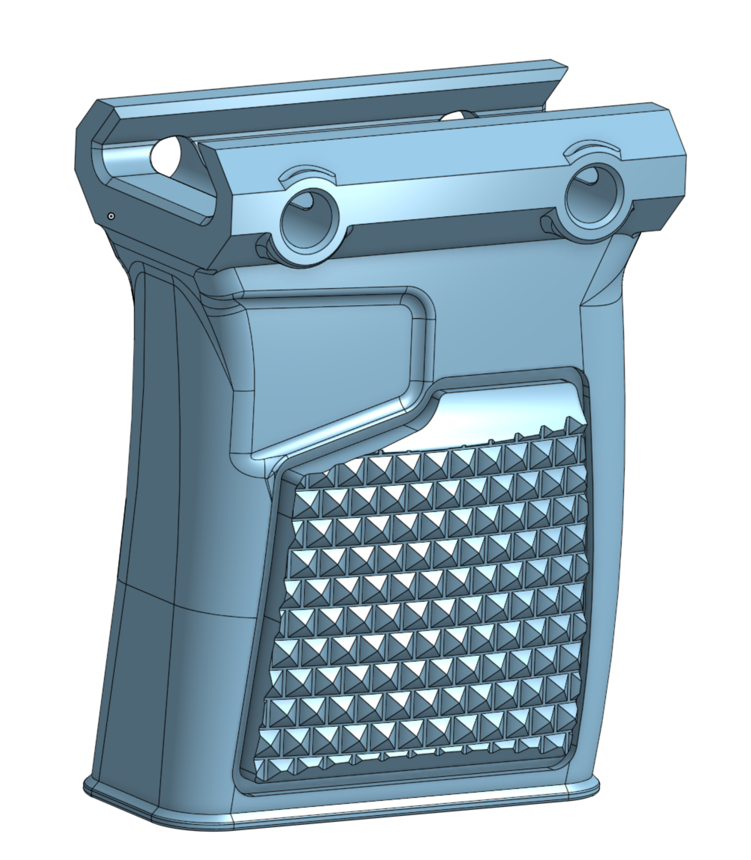 Mini Grip v2 - Picatinny - Diamond Textured Grip