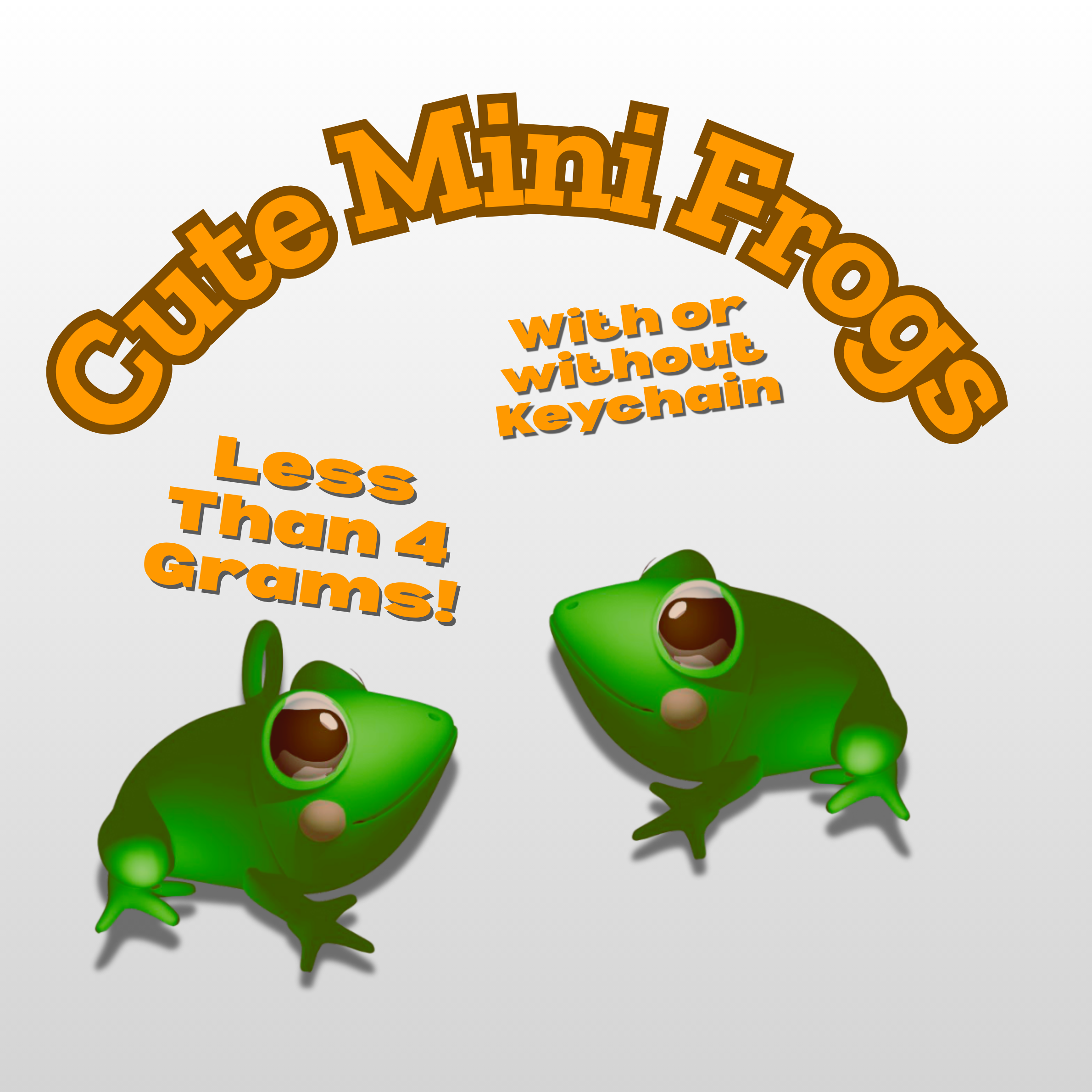 Cute Mini Frog (Add Keychain)