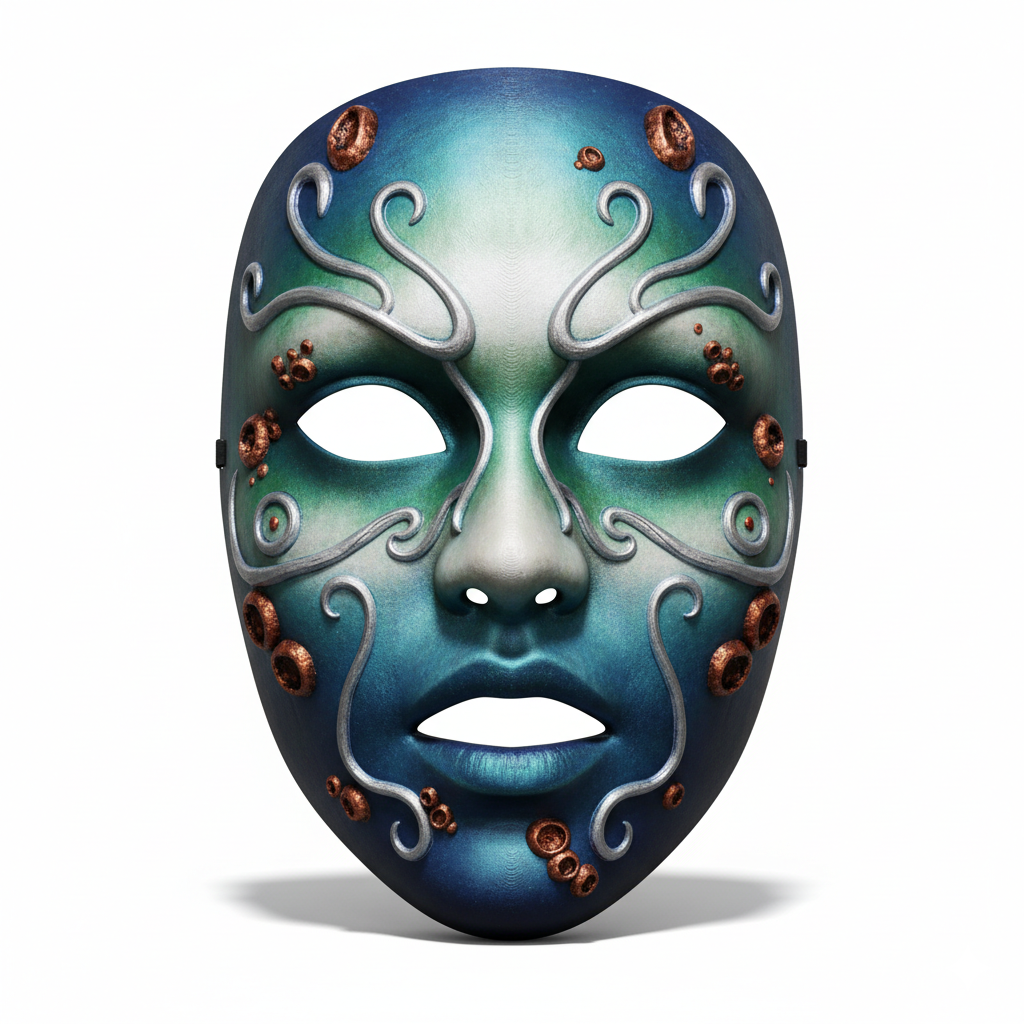 Siren Ocean Priestess, mask, cosplay, wearable, costume, face, helmet