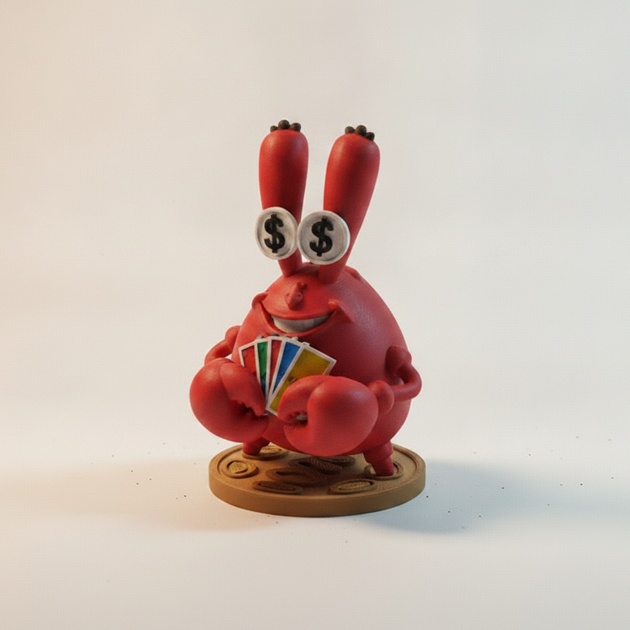 Mr Krabs Money Figurine 3D Printable