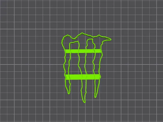 monster drink logo cookie cutter
