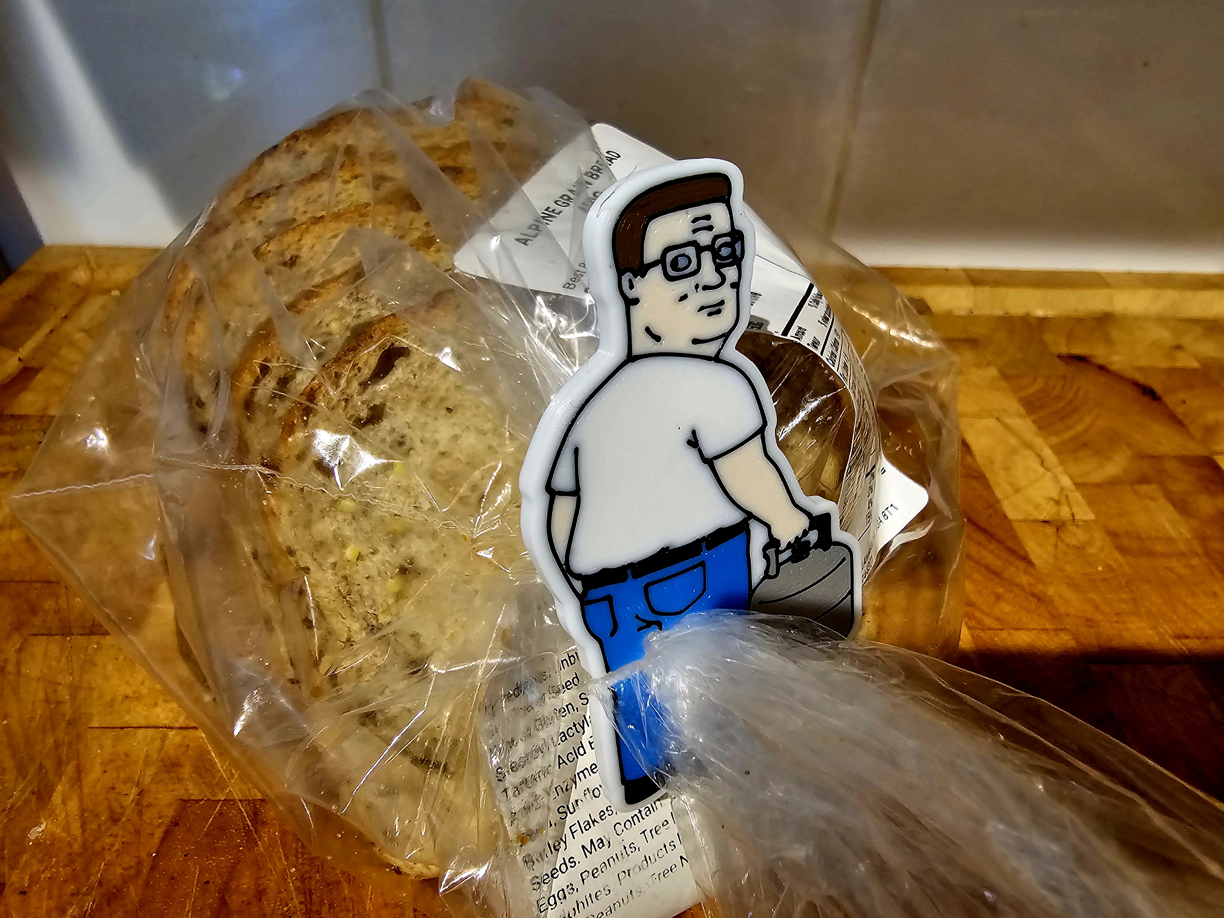 Hank Hill Butt Bread Clip – Bag Closure