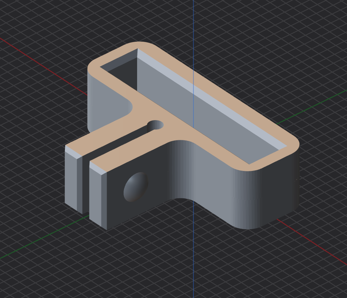 1/4" Socket Rail 3D model