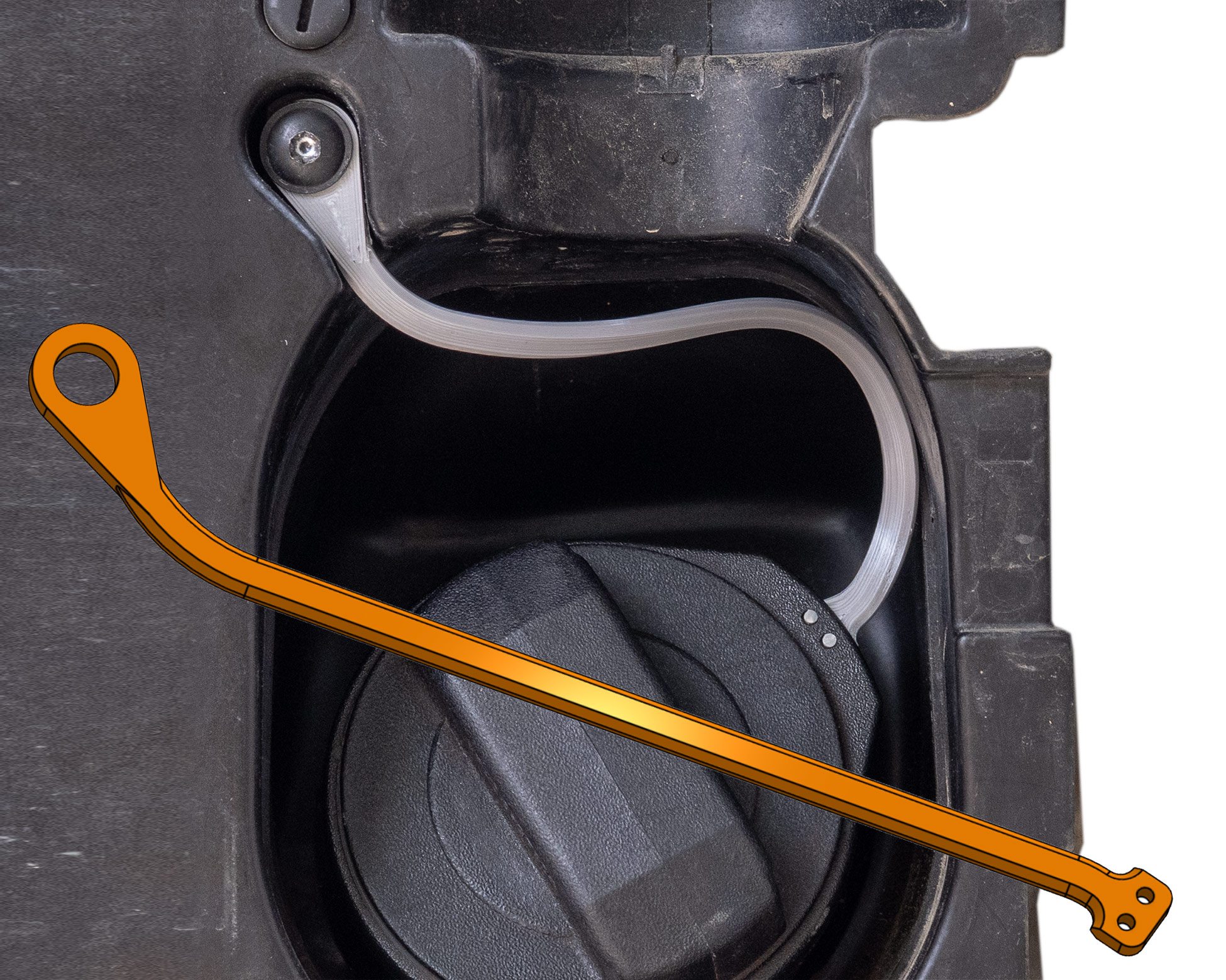 VW AUDI GROUP FUEL CAP TETHER
